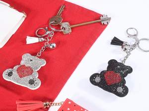 grossista charm portachiavi orsetto strass