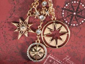 Ingrosso charm portachiavi rosa dei venti