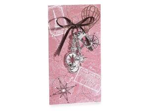 Ingrosso charm portachiavi rosa dei venti
