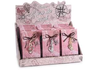 Ingrosso charm portachiavi rosa dei venti