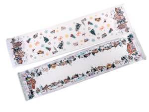 nappe de table de Noël paysage enneigé en gros