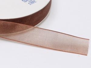 Wholesale chocolate brown organza ribbon
