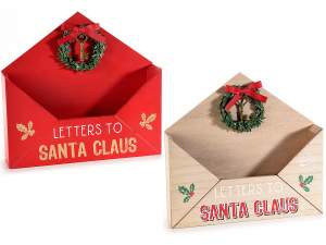 Wholesaler wooden Santa Claus letter holder