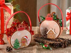 wholesale christmas gingerbread cloth bag