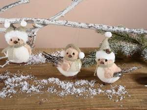 wholesale Christmas tree decorations with birds