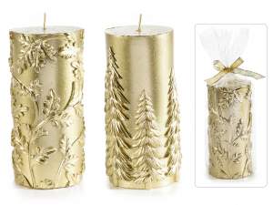 Christmas candles and candle holders