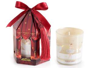 Christmas candles and candle holders