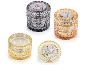 Christmas candles and candle holders