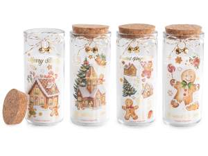 Christmas candles and candle holders