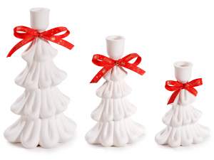 Christmas candles and candle holders