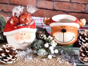wholesale christmas jars santa reindeer