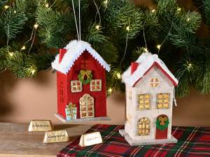 ingrosso casetta natale addobbo luci