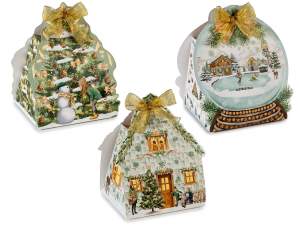 wholesale paper Christmas house box