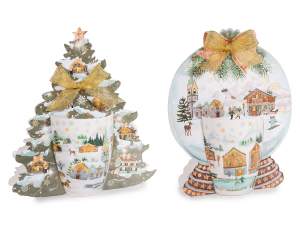 wholesaler christmas village mug