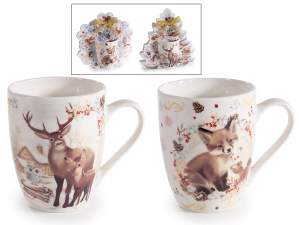 wholesale woodland animal mug