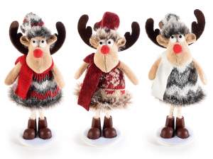 wholesale reindeer with christmas hat