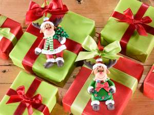 wholesale resin paste reindeer tree decoration