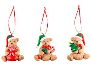 Wholesaler of hanging resin Christmas bears