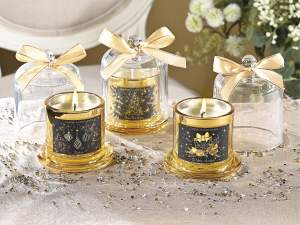 wholesale christmas candle glass bell
