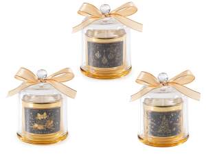 wholesale christmas candle glass bell
