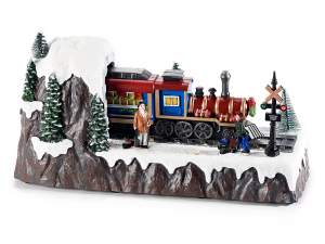 wholesale landscape christmas train with lights