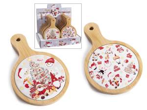 wholesale cutting board pot christmas ceramic wood