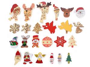 Christmas wooden clothespins