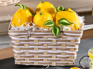 vente en gros de faux citrons décoratifs