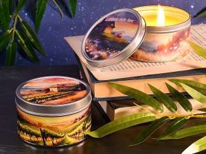 wholesale citronella candle in metal jar