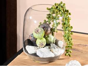 Clear glass vase wholesaler