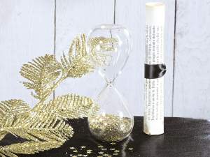 ingrosso clessidra natale caponanno oro glitter
