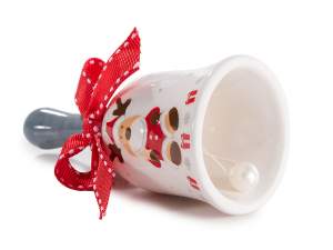 grossiste cloches de Noël en céramique