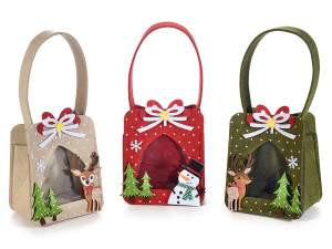 Wholesaler Christmas Handbags Window Cloth