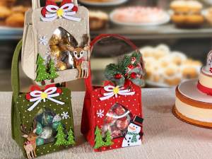 Wholesaler Christmas Handbags Window Cloth
