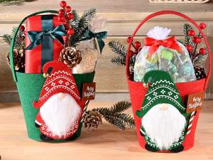 Wholesale Santa Claus cloth basket