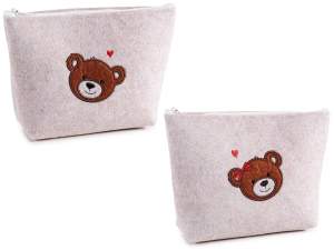 wholesale teddy bear cloth pencil case