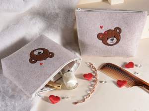 wholesale teddy bear cloth pencil case