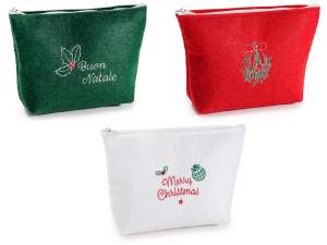 wholesale cloth christmas pencil cases
