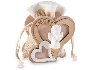 sac cadeau coeur ange en gros