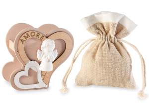 sac cadeau coeur ange en gros