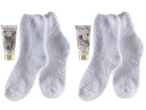 chaussettes crème en gros, cadeau de Noël