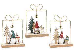 décorations en gros paquet cadeau elfes de Noël