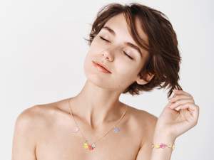 Idea de regalo de collar con ramo al por mayor