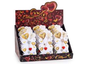 Colliers en forme de cœur pour la Saint-Valentin (