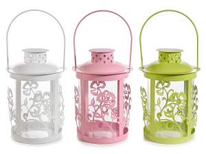 Wholesale metal flower lantern