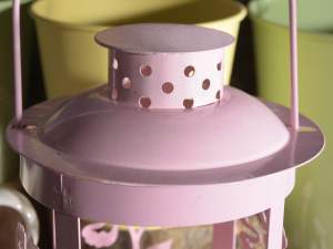 Wholesale metal flower lantern