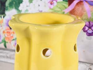wholesaler colored essence burner heart flower