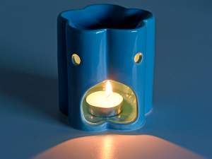 wholesaler colored essence burner heart flower