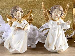 Wholesale angel resin golden wings