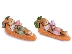 wholesale bunny on carrot easter decoration